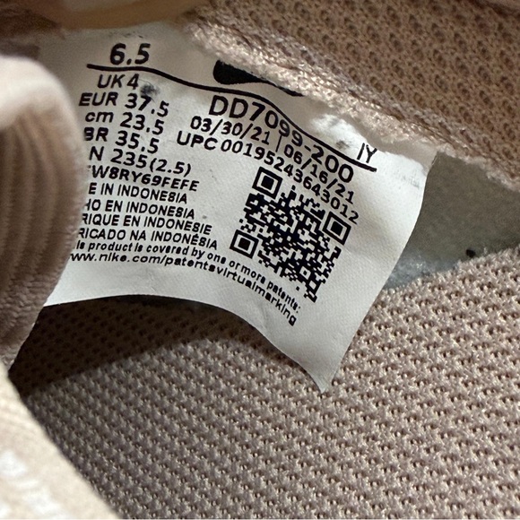 Nike Dunk Low 'Primal Pink' Women's Size 6.5US Light Pink Sneakers DD7099-200 - Picture 8 of 8